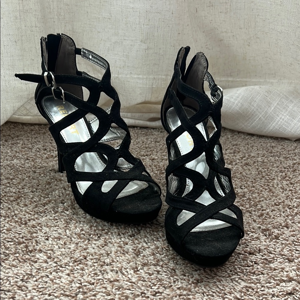 Black Strappy Heels